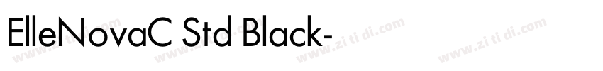 ElleNovaC Std Black字体转换